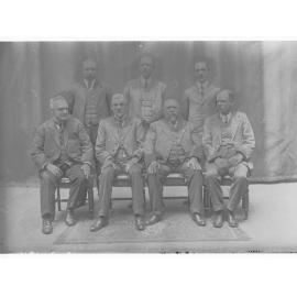 Second Railways Standing Committee (L to R - MP Cole, MP Travers, Sir A von Doussa, W Hague, J Verran, MP Sincock, J Jelley)