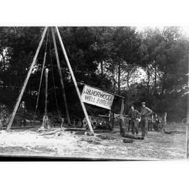 Bore water well, J. H. Horwood Well Borers