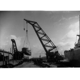 Unloading Pullman Dining Car at Port Adelaide