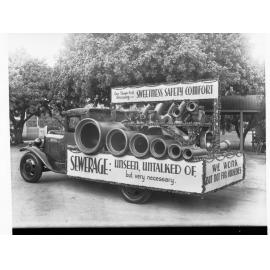 Decorated Sewer Department Lorry