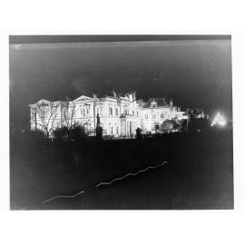 North Terrace illuminated for Prince Edward's visit