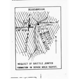 Comparisons between geologists and water diviners - bore site at Kersbrook