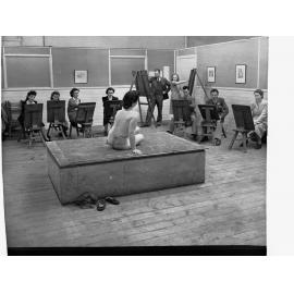 Students Sketching Nude at School of Arts