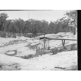Irrigation works on the River Murray