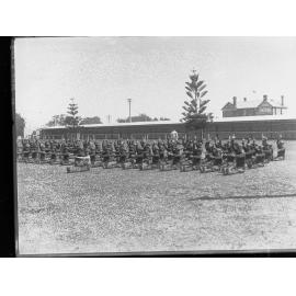 World War I  Expeditionary Forces exercing at Morphettville Racecourse
