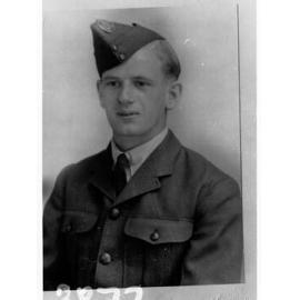 Portrait of man enlisted in Royal Australian Air Force - photo copied for Roll of Honour