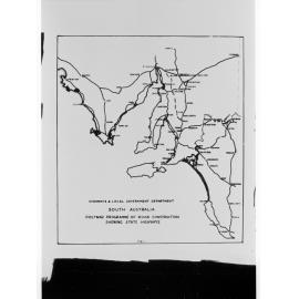 Highways & Local Govt. - Post war road construction map