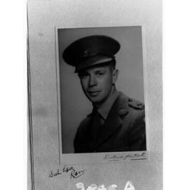 Portrait of a soldier - photo copied for Roll of Honour