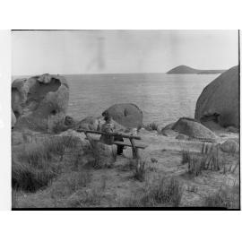 Victor Harbor - Man sitting on bench