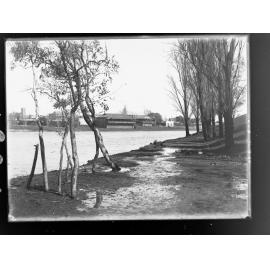 Torrens Lake, Adelaide,  after heavy rain