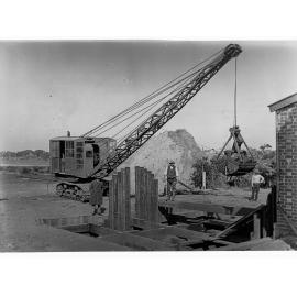 Glenelg Sewerage System showing men working