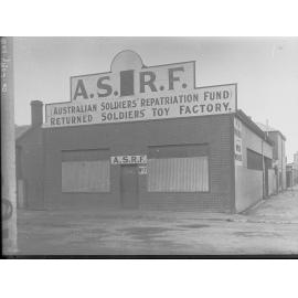 Exterior view of the ASRF (Australian Soldiers' Repatriation Fund) Returned soldiers toy factory