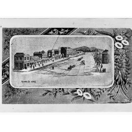 Rundle Street, 1845 - Painting  - Presented 1890 by the South Australian Company through Sir E T Smith, KCMG