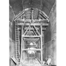 Eden Hills railway tunnel under construction
