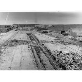 Tailem Bend railway yard under construction