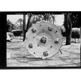 Flower Day - exhibit of a large plate with flowers