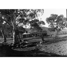 Hut in rural scene