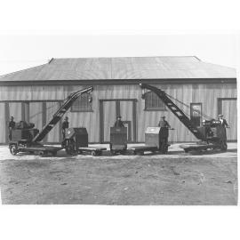 Men With Trolleys and Cranes Islington Railway Workshop