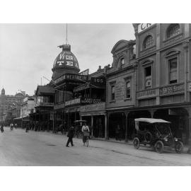 A view of Rundle Street and the dome of Adelaide Arcade 1916.