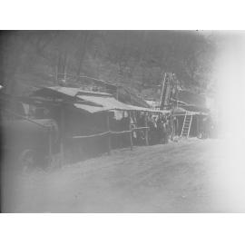 Construction of the Gorge Road - working shed