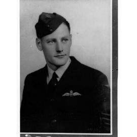 Portrait of Flight Sergeant R C Wesley Smith, Royal Australian Air Force - photo copied for Roll of Honour