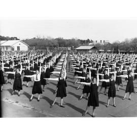 Girls Exercise Drill