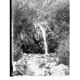 Man Looking at Second Fall, Waterfall Gully