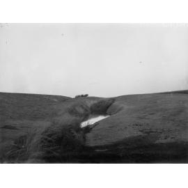 Rock hole on Nullarbor Plain - survey for East West Railway