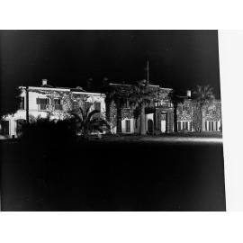 Government House Illuminated for Visit of Duke of Gloucester