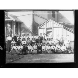 Group of female immigrants who had arrived on ship "Benalla"