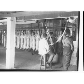 Port Adelaide Export Depot Weighing Slaughtered Lambs