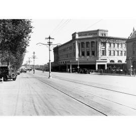 Adelaide Railway Station Showing Automobiles on North Terrace
