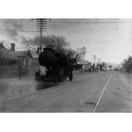 Steam wagon equipped as a tan sprayer