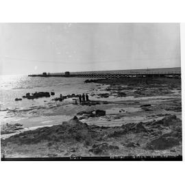 Moonta Bay Jetty Showing People on Beach