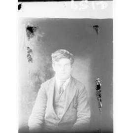 Portrait of a boy taken for a passport