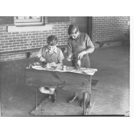 Boys Doing Clay Work at Highgate Primary School