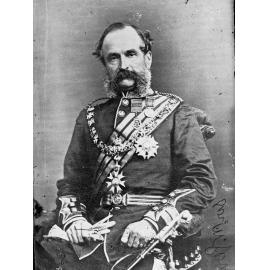 Portrait of Governor William Jervois in full military uniform