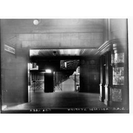 Interior of Adelaide Railway Station, platform gates