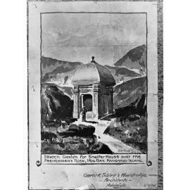 Sketch Design for Shelter House over Frenchman's Rock