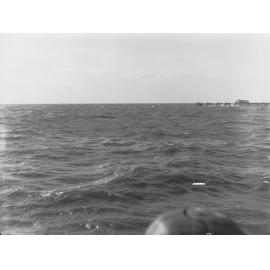 View showing Glenelg breakwater from the seaward side
