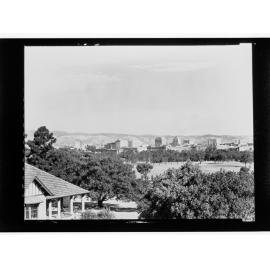View of Adelaide and hills across parklands