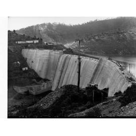 Mount Bold reservoir - first water to flow over spillway