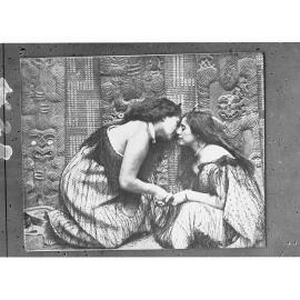 Two Maori Women Rubbing Noses