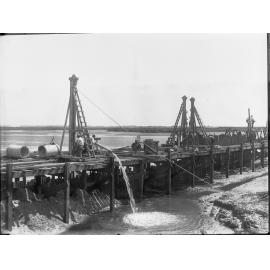 Sewers under construction at Glanville