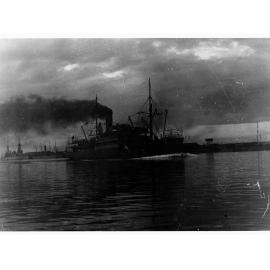 Ship "Leitrim" arriving at Port Adelaide