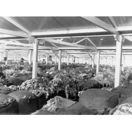 Bales of wool stored at Port Adelaide