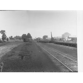 Mount Gambier Station Yards with the station building in the background