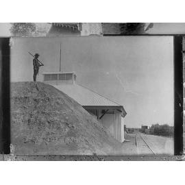 Sentry on guard at Powder Magazine, Dry Creek, South Australia