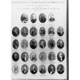 Commissioners of Crown Lands and Immigration, South Australia (from establishment of Responsible Government to July 26th 1905) - collage of photographs
