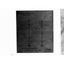 Diagram of Municipal Tramways Trust Poles
